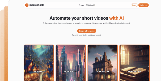 Magicshorts - Automate short videos with AI